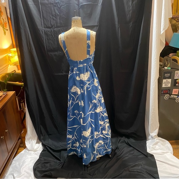 Malia Honolulu Vintage dress - blue and white size 10 - adjustable straps - Picture 10 of 15
